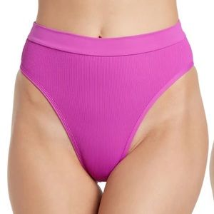 L-Space. French Cut Swim Briefs. NWT. XS. Pink Pitaya.